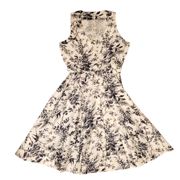 NWOT J. Peterman Women's Sleeveless Housewife Button Dress Flare Skirt Size 20 - Picture 2 of 10